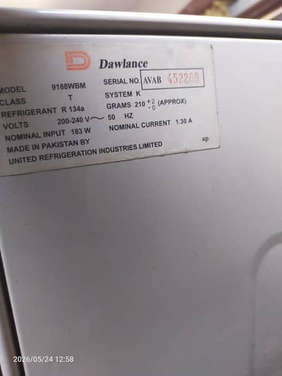 Dawlance refrigerator (used) for sale