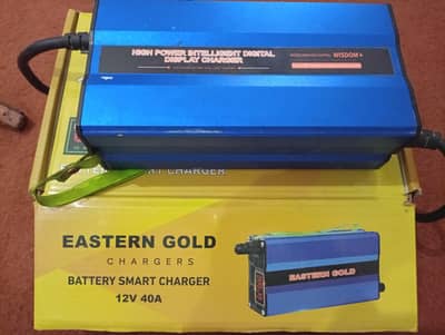 Eastern Gold 12V 40A Smart Battery Charger Digital Display