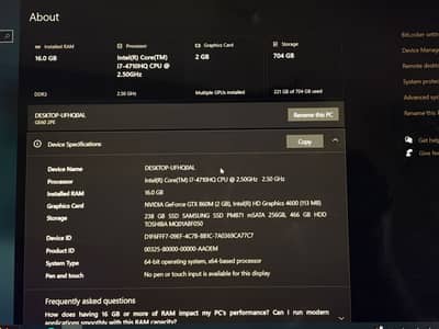 MSI Gaming Laptop | Core i7 | 16GB RAM | GTX 860M 2GB | SSD + HDD