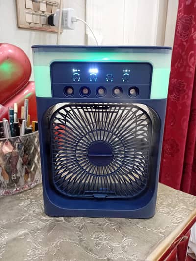 Mini Ac cooler Mist Fan with Multicolored Lights