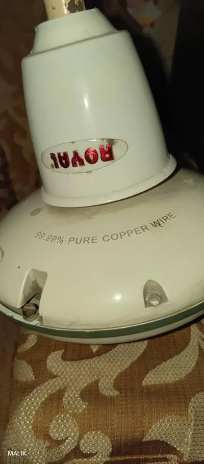 A Royal fan  percent copper wiring.