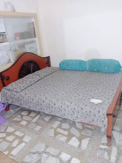 bed with mattress