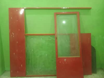 Shop Door Frame with glass