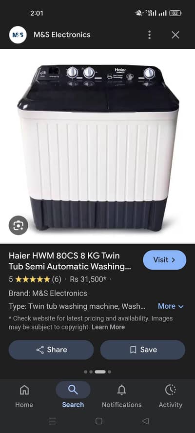 haier washing machine