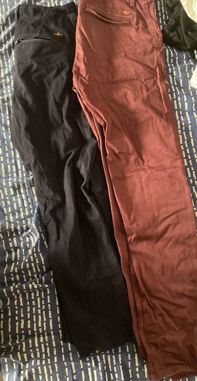 Original Dockers Chinos – 2 Pants Bundle (Blue & Maroon) W32 /L34