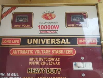 Universal 10000 Watt Pure Copper Stabilizer