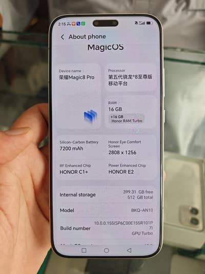 Honor magic 8 Pro  Pta approved