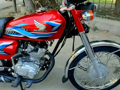 Honda CG 125 2024 Red LusSsh Febulus Gift For Honda Lovers!