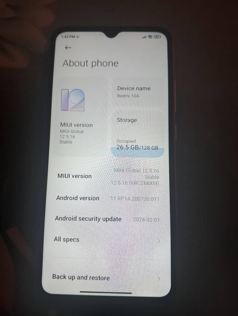 Redmi 10A 11