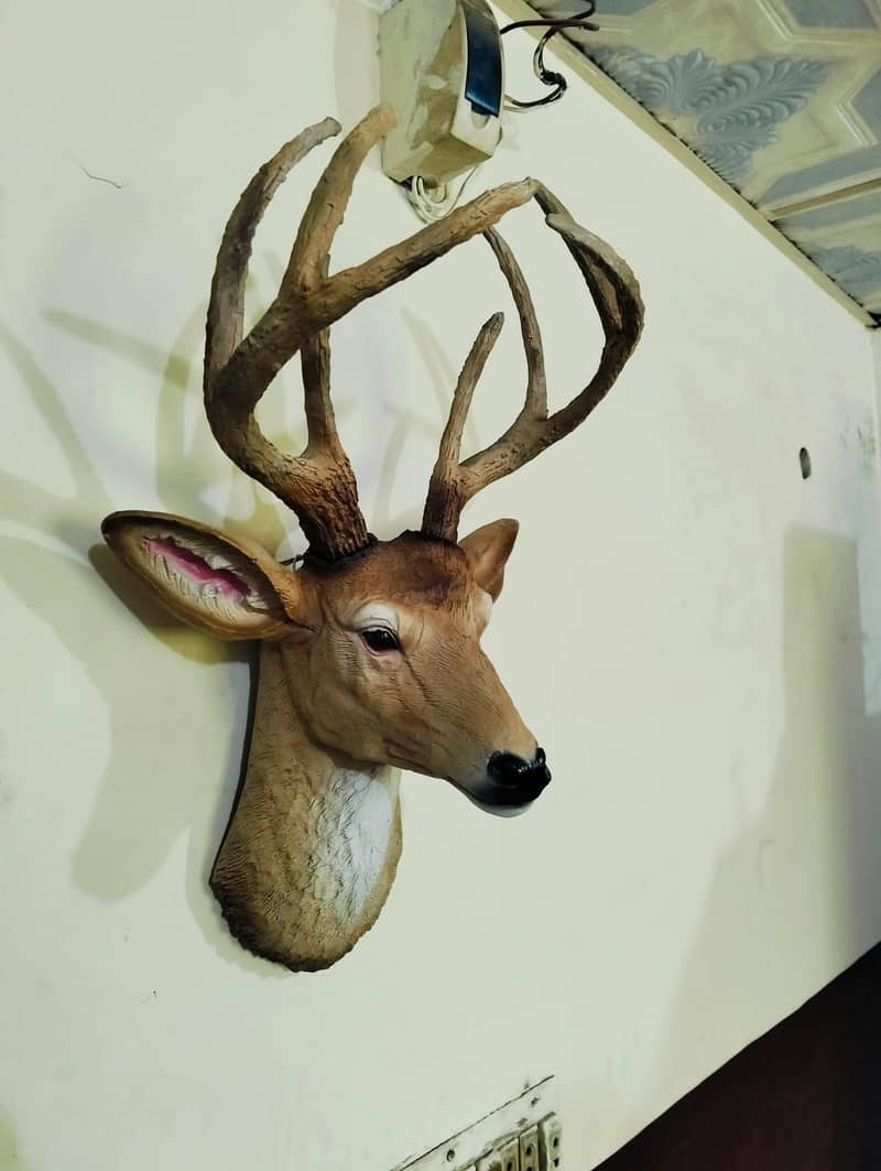 Deer Wall Hanging Face 2