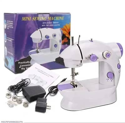 Mini Sewing Machine 5cm  Double  Thread  Portable Black