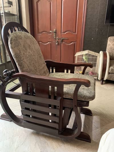 Wooden rocking chair