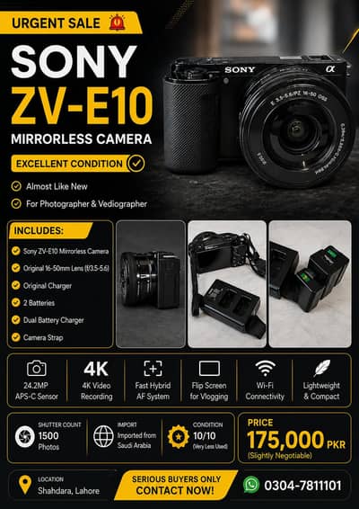 sony zve10 175000-/ urgent sailing