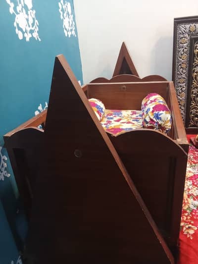 Dressing table and wooden baby cot