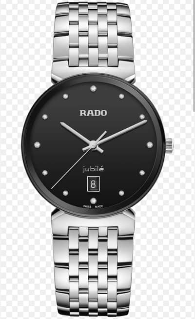 Rado Florence 12 diamond silver chain strap for men.