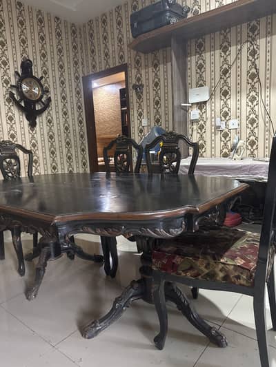 Pure shesham wood dining table for sale