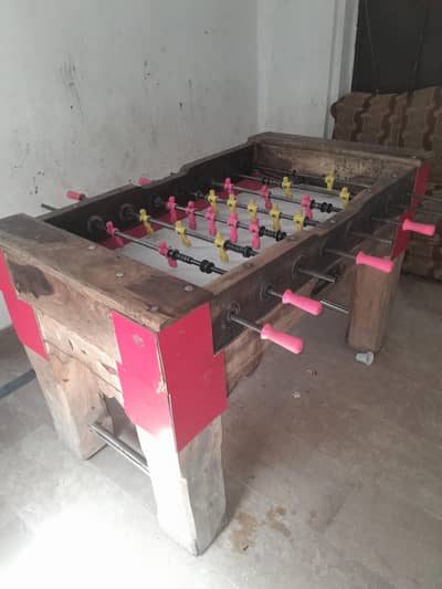 foot ball game wooden heavy weight solid