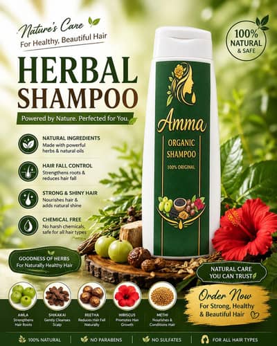 Amma Organic Shampoo – Herbal Hair Care 100% Original