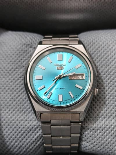 Seiko 5 Automatic – Tiffany Blue Dial – Excellent Condition