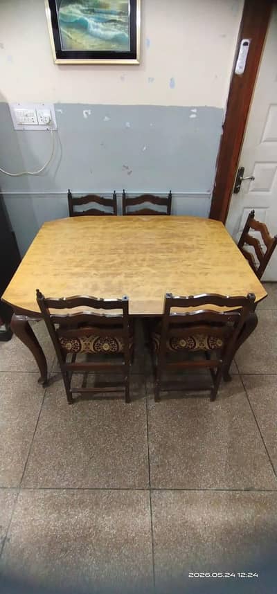 Original wood old dining table for sale