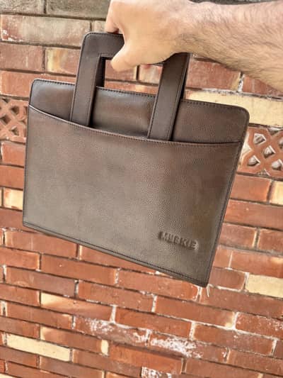 Premium leather Portfolio Office and Laptop bag