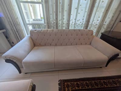 Slightly used Sofa set and tv trolley