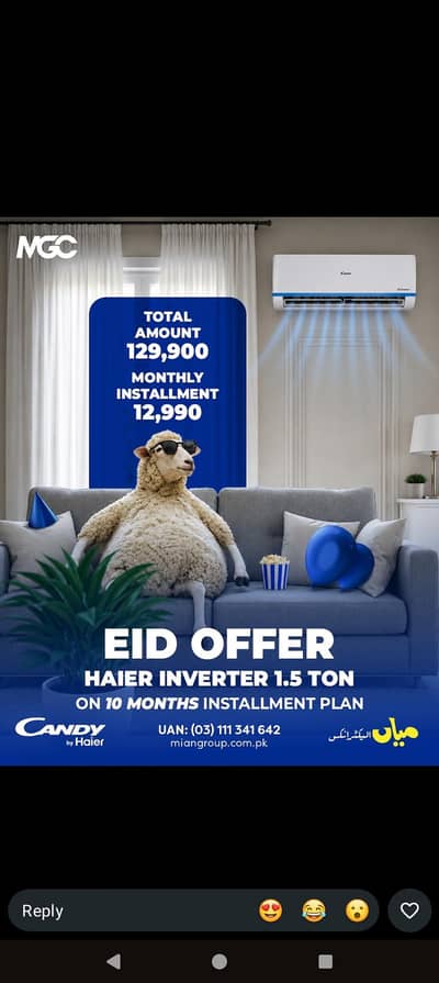 Haier Candy Ac Inverter Available On Installment