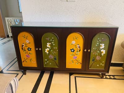 hand painted new console table