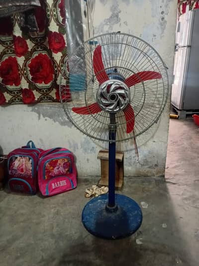 AC DC fan bara size 21 inch 12 watt solar or supply wala