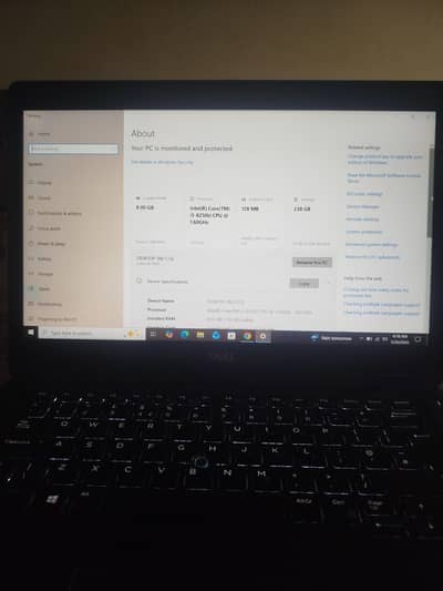 Intel (R) core i5-8250U 8generation CPU 1.60Hz