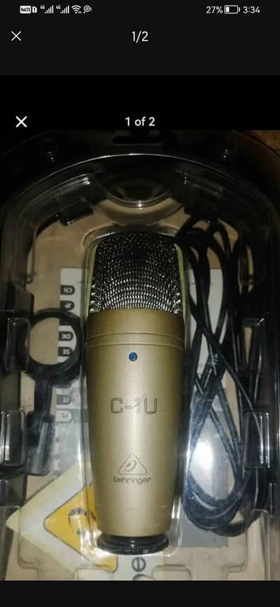 Podcast Beringer C1-U Condenser Microphone
