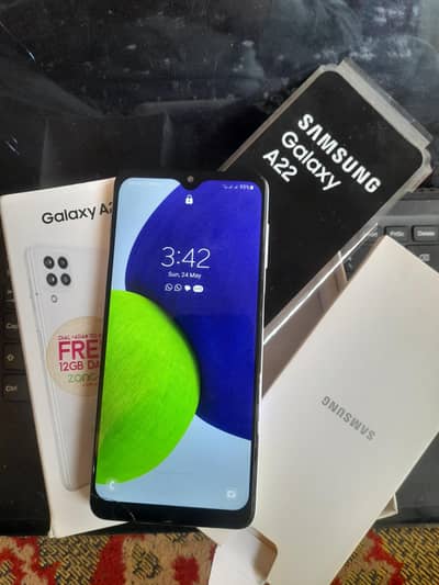 Samsung a22 6 128 PTA approve complete box Display changed