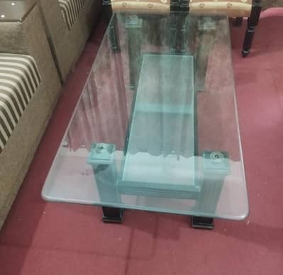 3 glass with wood tables