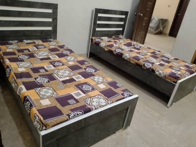 Two Single bed with mattress