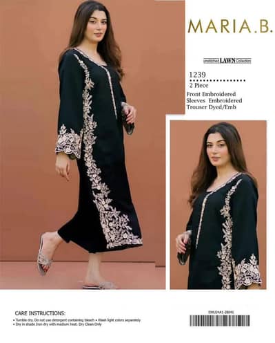 Maria . B 2pc Embroidered lawn suit