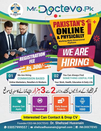 Online Sales & Marketing Job (Earn 3000 Daily)