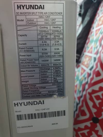 Hyundai Air conditioner for sale