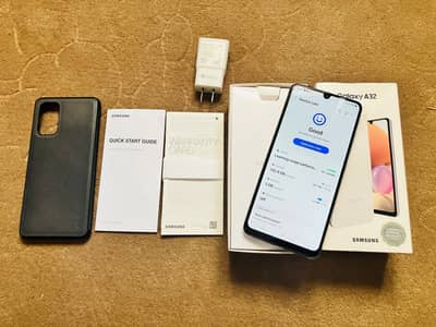 Samsung galaxy a32 with completed accessories box charger 6/128