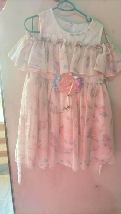 White Baby Frock 2–3 Years – Like New