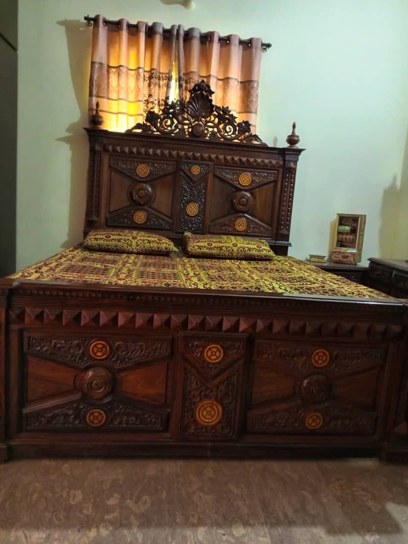 Sheesham bed set 5