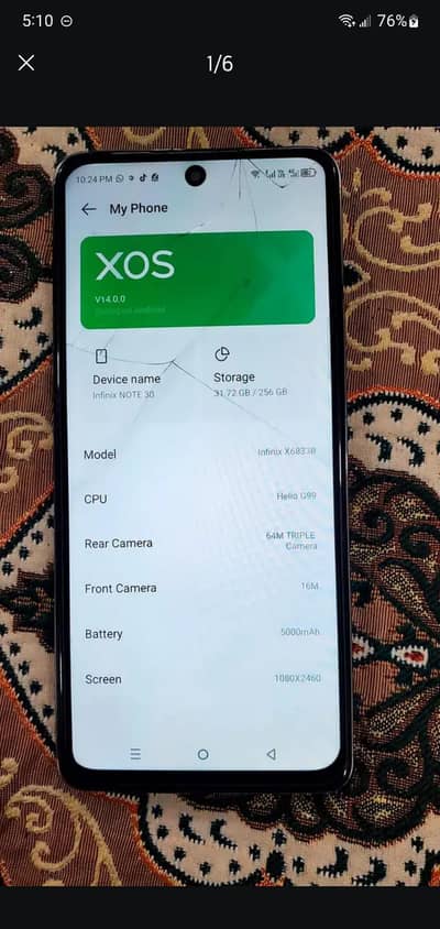 Infinix Note 30 8/256GB official pta approved