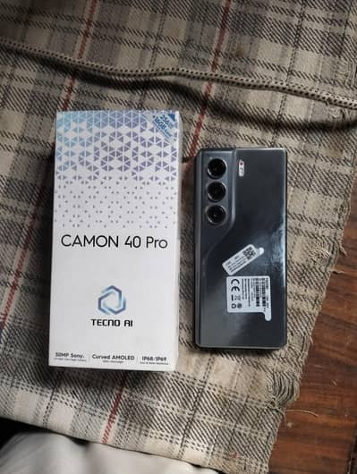 Tecno CAMON 40 Pro full box full warnti