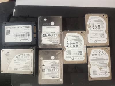 SSDs & HDDs 180gb 250gb 256gb 320gb 500gb 750gb