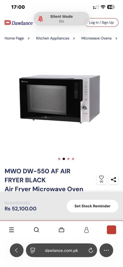 MWO DW-550 AF Air Fryer Microwave Oven Black – Slightly Used