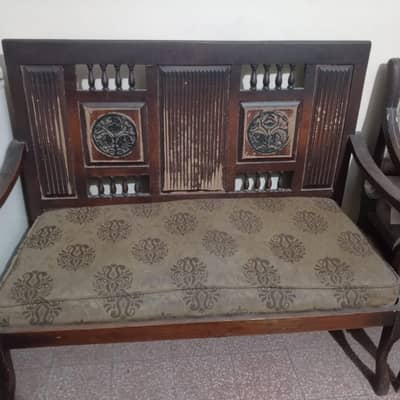 wooden sofa set