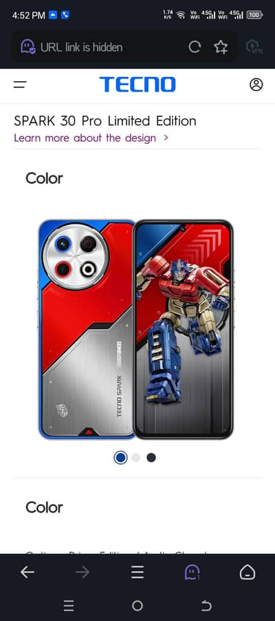 Tecno Spark 30 pro Limited edition
