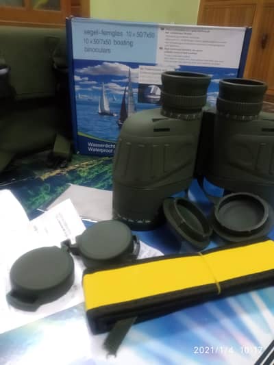 Bostron 10x50 Binoculars | Waterproof Telescope With Compass | Night V