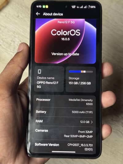 Oppo reno 12f 5g