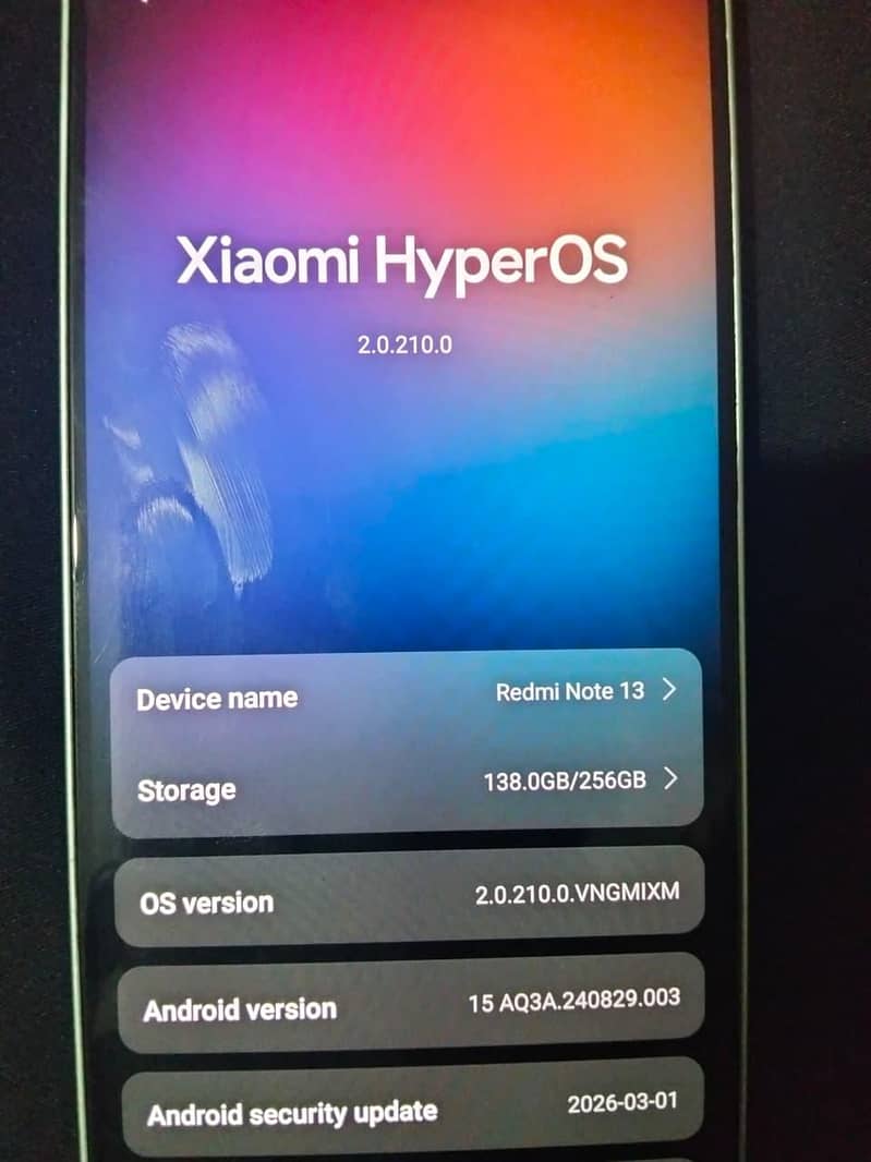 Redmi note 13 6
