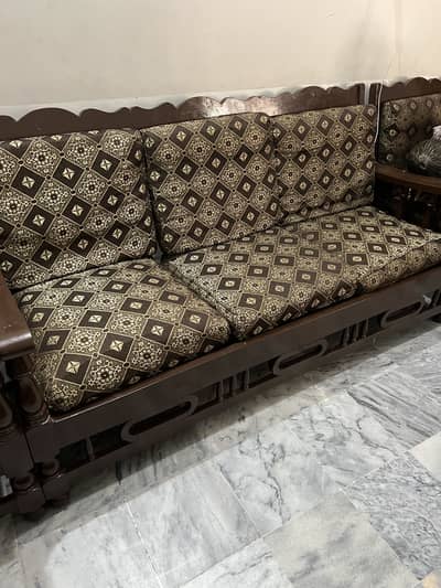 5 seater sofa set. Wood sofa set. Sofa set. Used sofa. Sofa chairs.